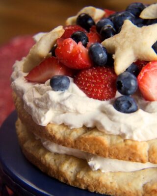 Old Fashioned Red White and Blue Shortcake