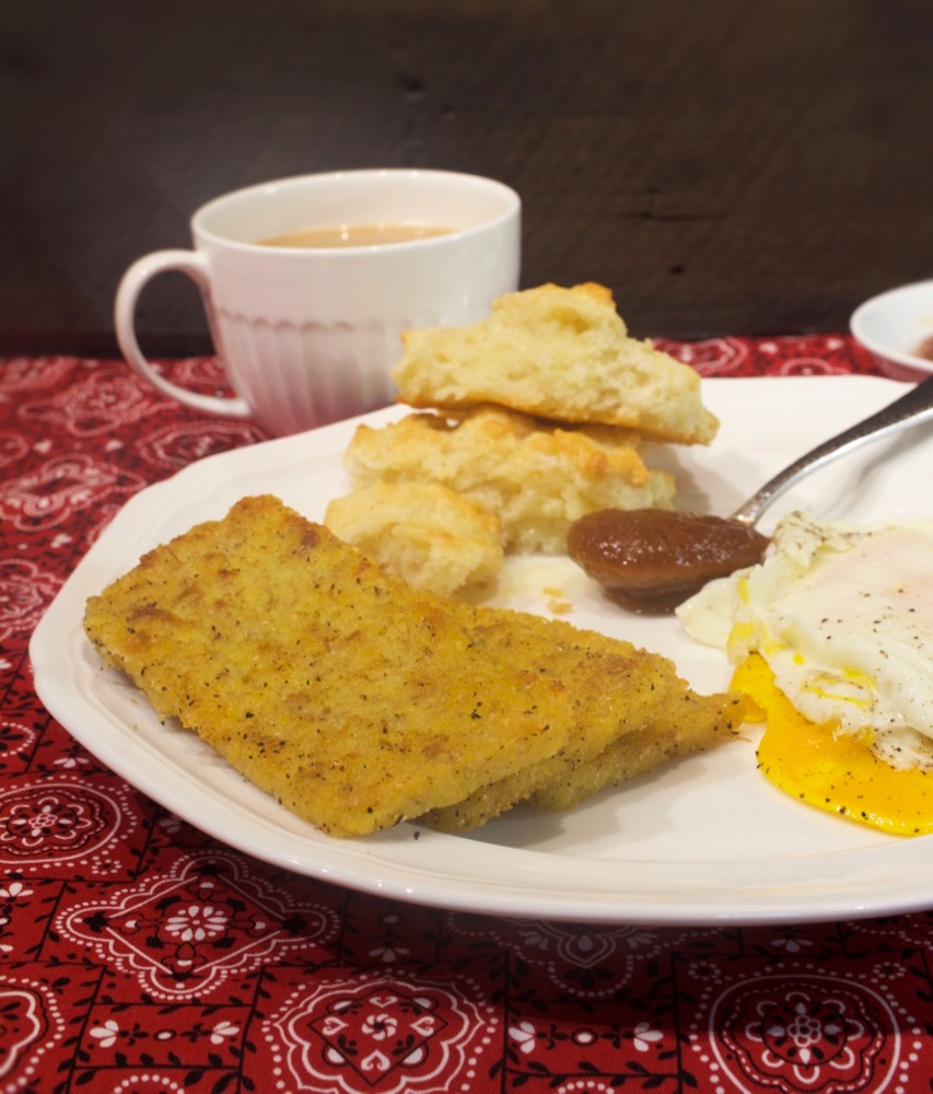 Homemade scrapple.