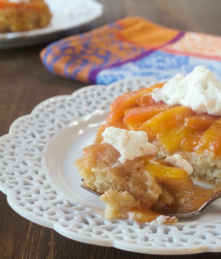 Peach Upside Down Cakes.