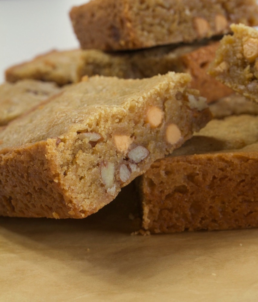 Butterscotch Pecan Blondies.