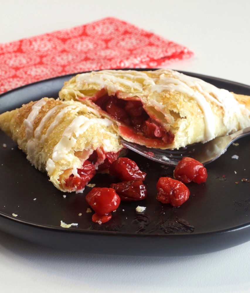 Puff Pastry Cherry Turnovers.