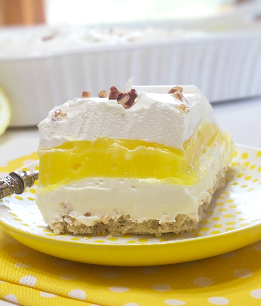 Lemon Lush Dessert.