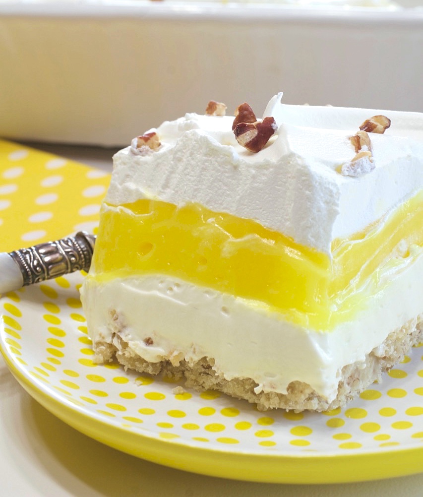 Lemon Lush Dessert.