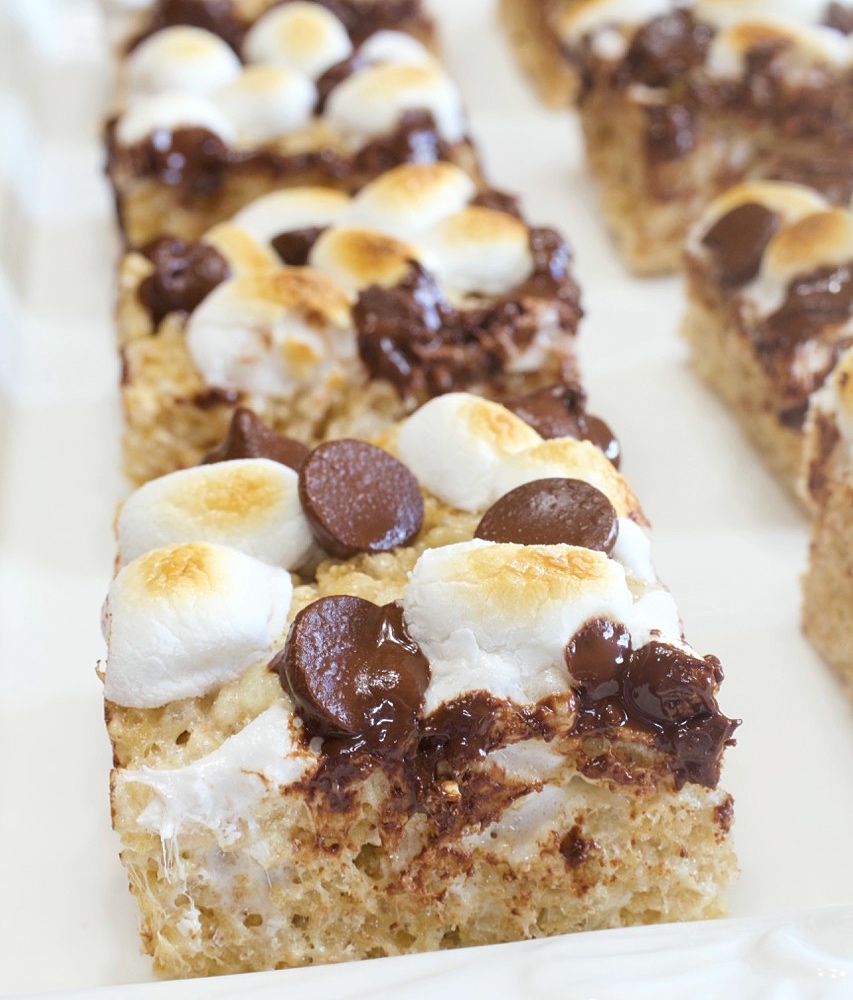 S'mores Rice Krispie Treats.