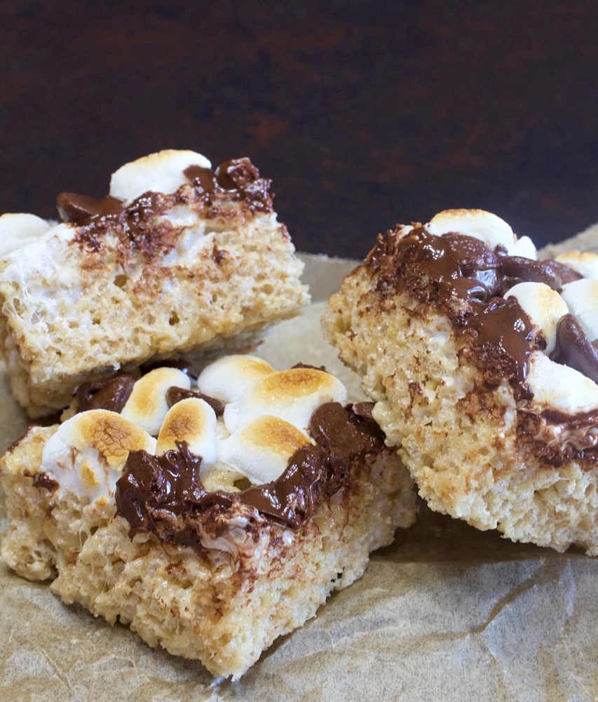 S'mores Rice Krispie Treats.