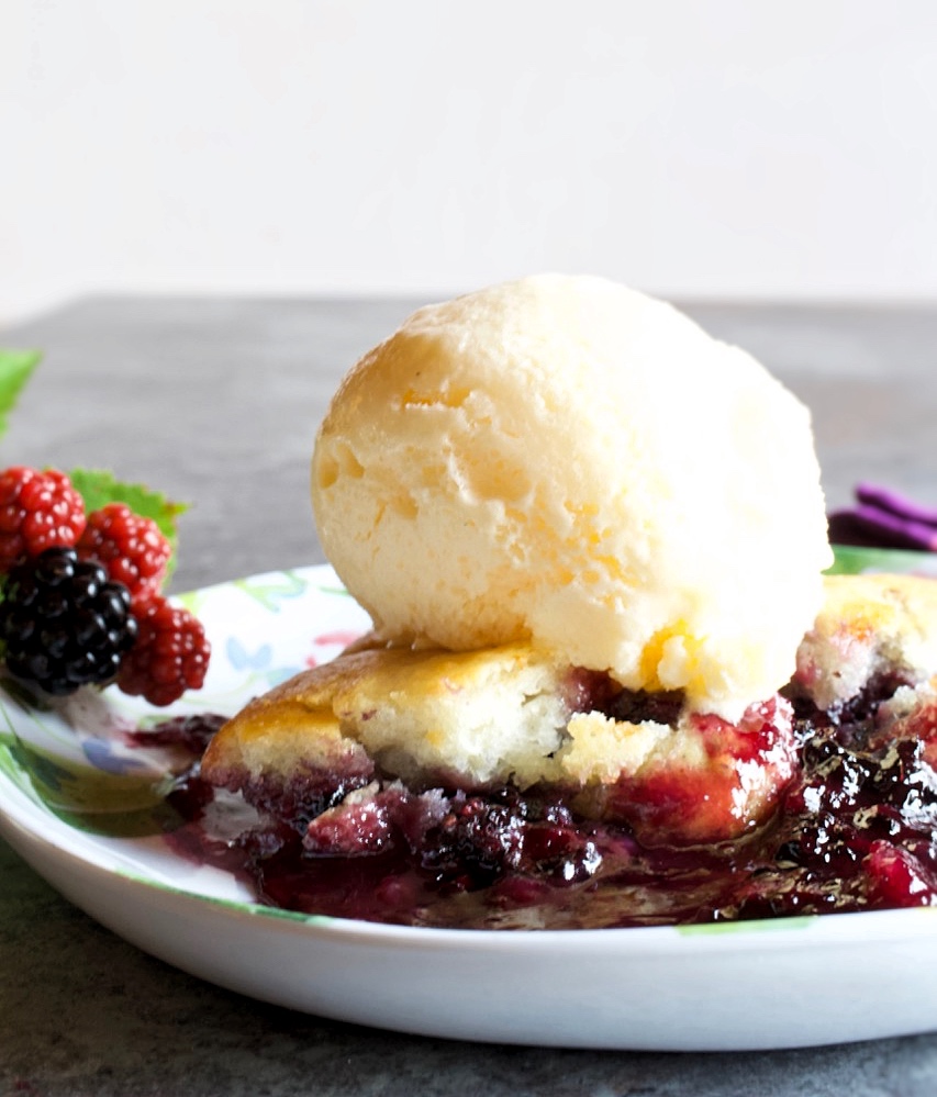 Blackberry Cobbler.