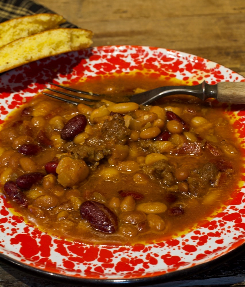 Hearty Crock Pot Cowboy Soup - Love from the Table