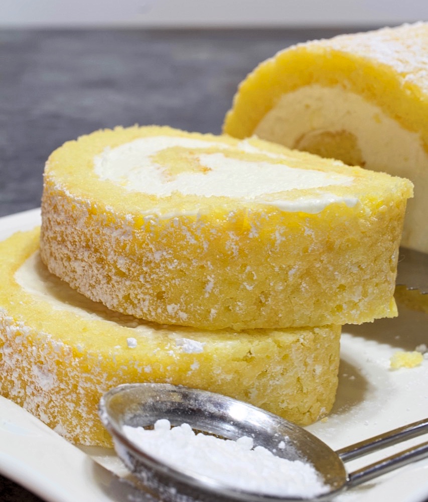 Lemon cake roll.