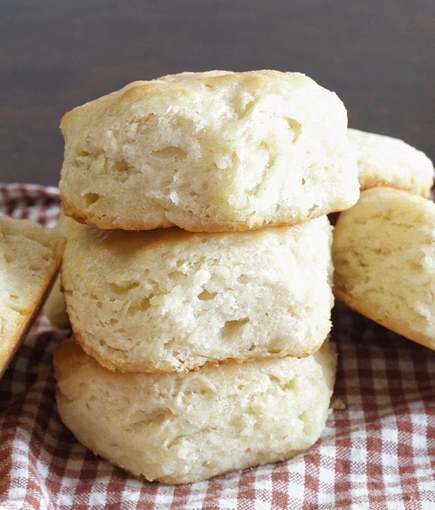 Tender and flaky buttermilk biscuits.