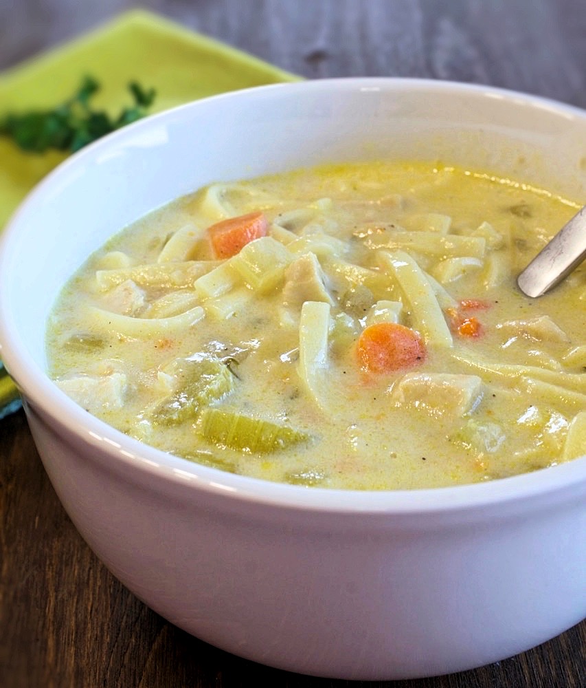 Creamy Chicken Noodle Soup.