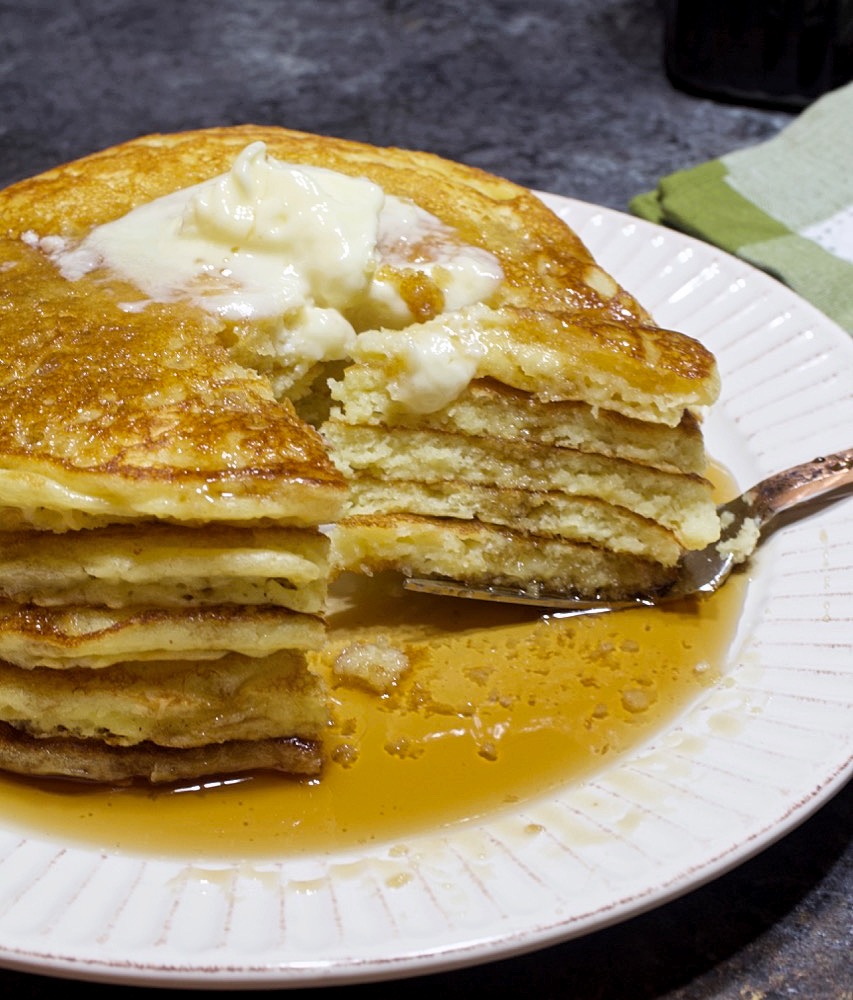 Sour Cream Buttermilk Pancakes.