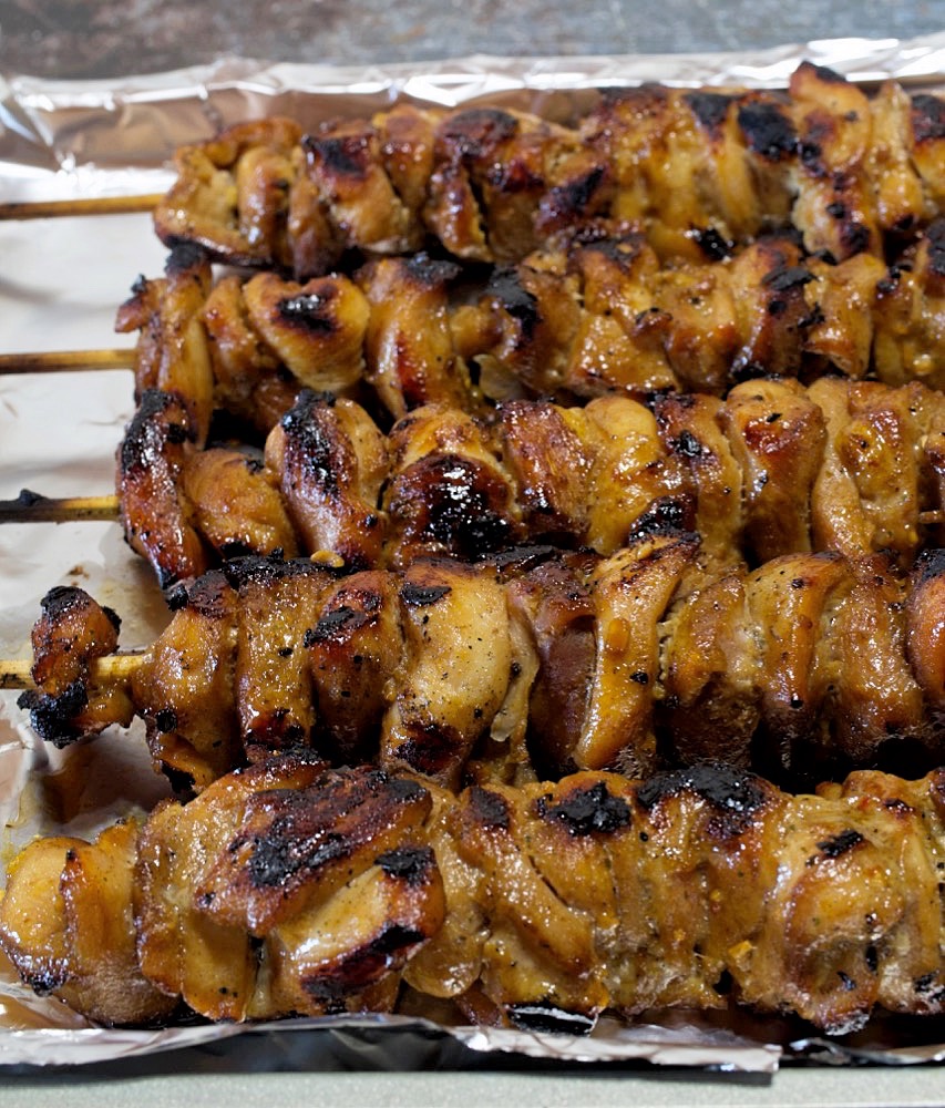 Grilled Chinese Chicken Kabobs