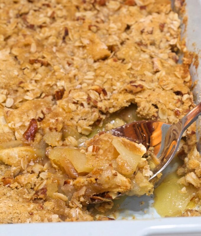 Easy Apple Crisp - My Country Table