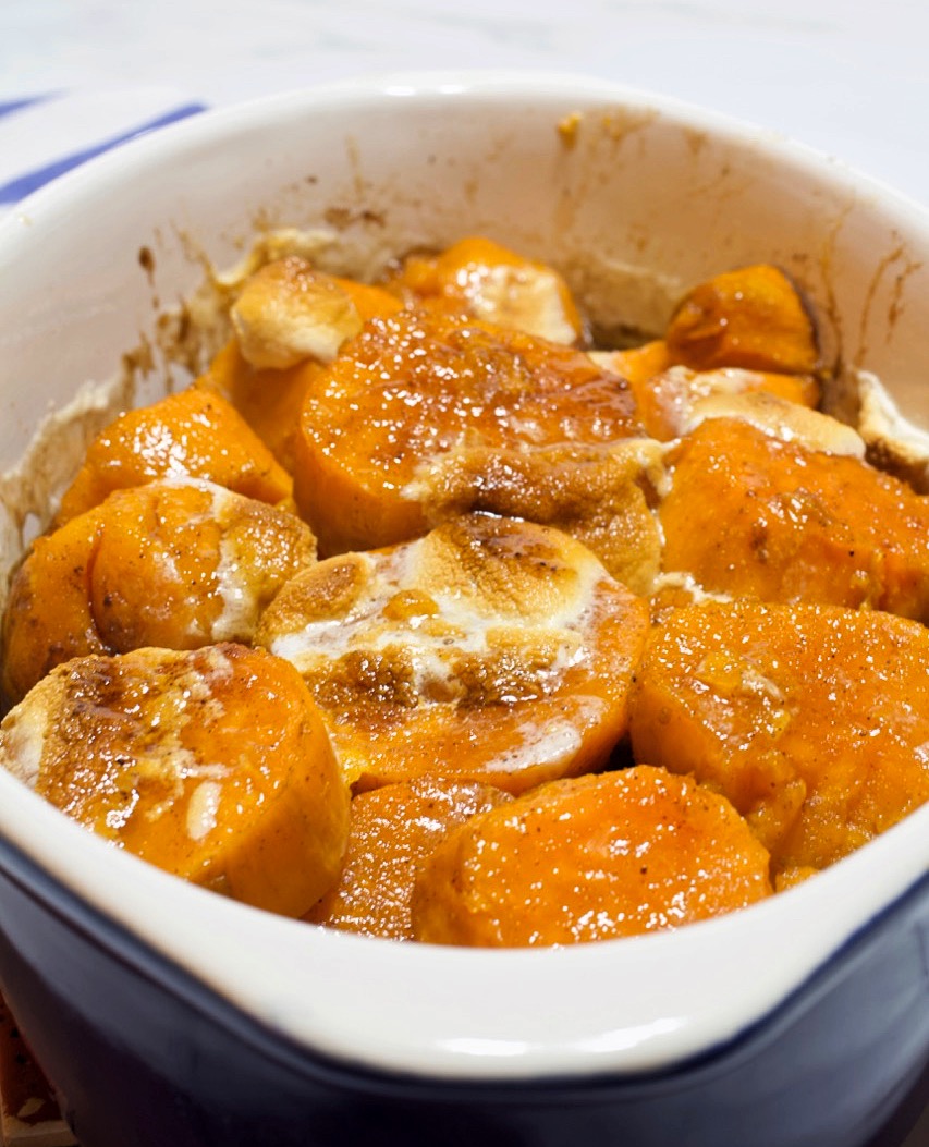 Candied sweet potatoes.