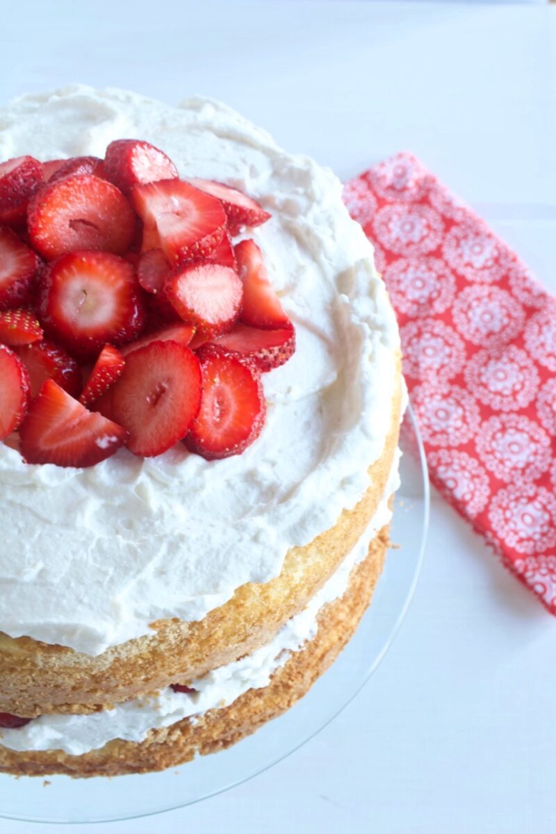 Strawberry Cream Cake.