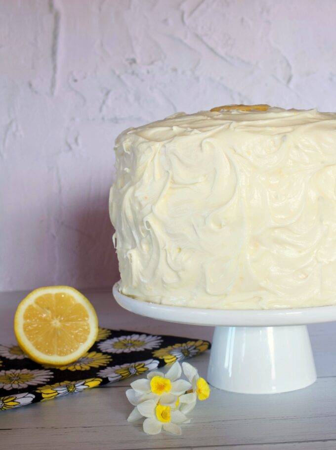 Bumblebee Cake - Lemon Layer Cake with Lemon Buttercream