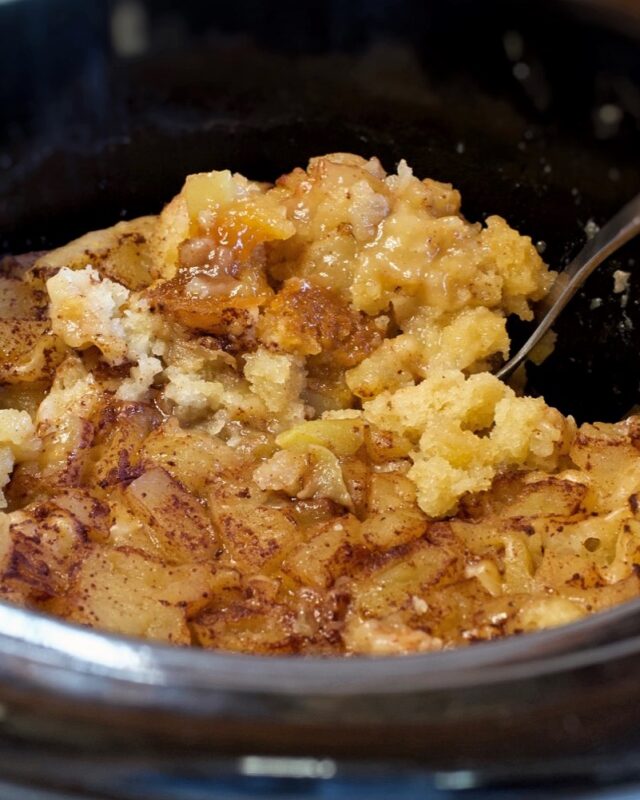 Slow Cooker Apple Pudding Cake My Country Table