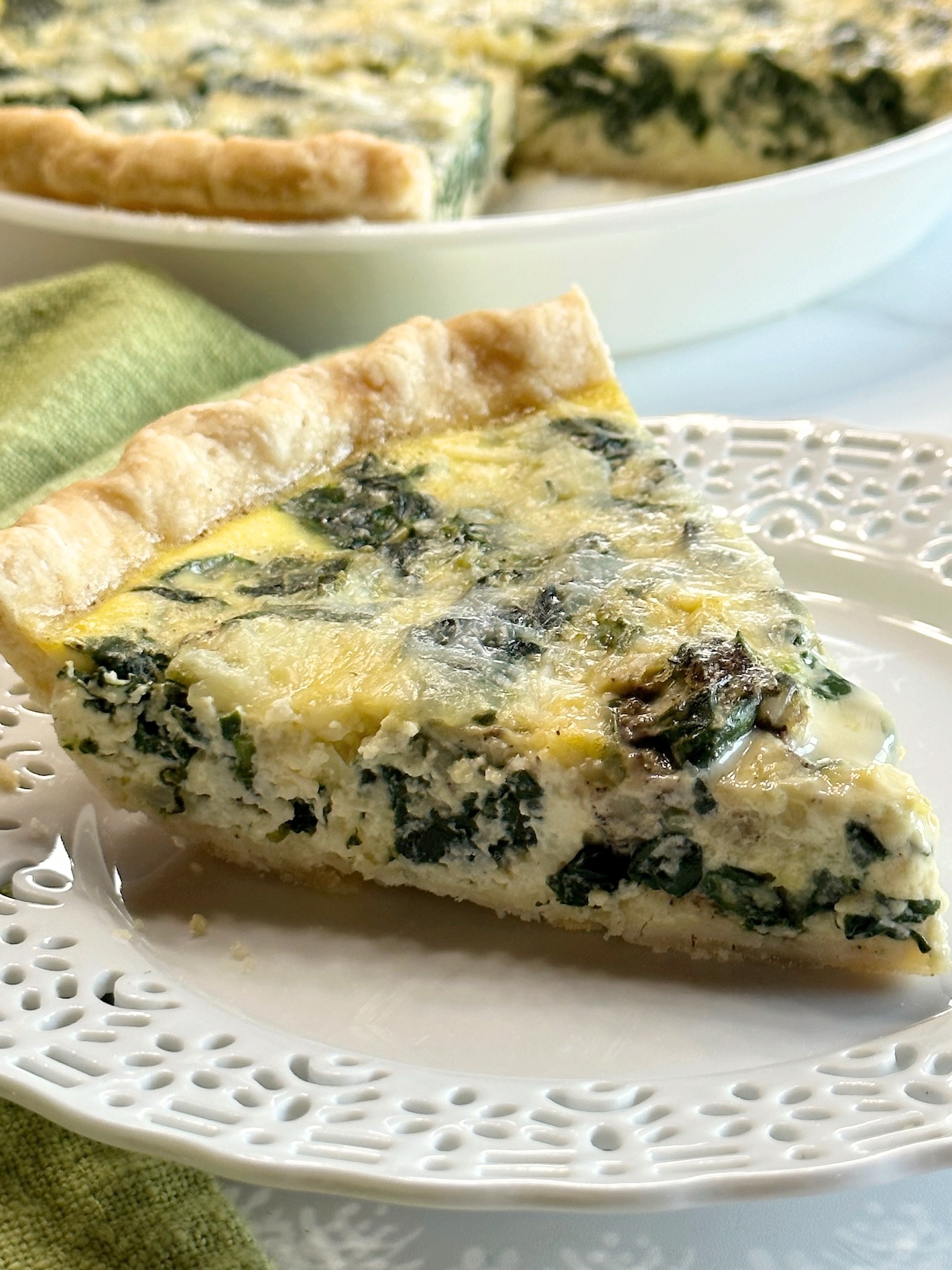 Spinach Gruyere Quiches - My Country Table