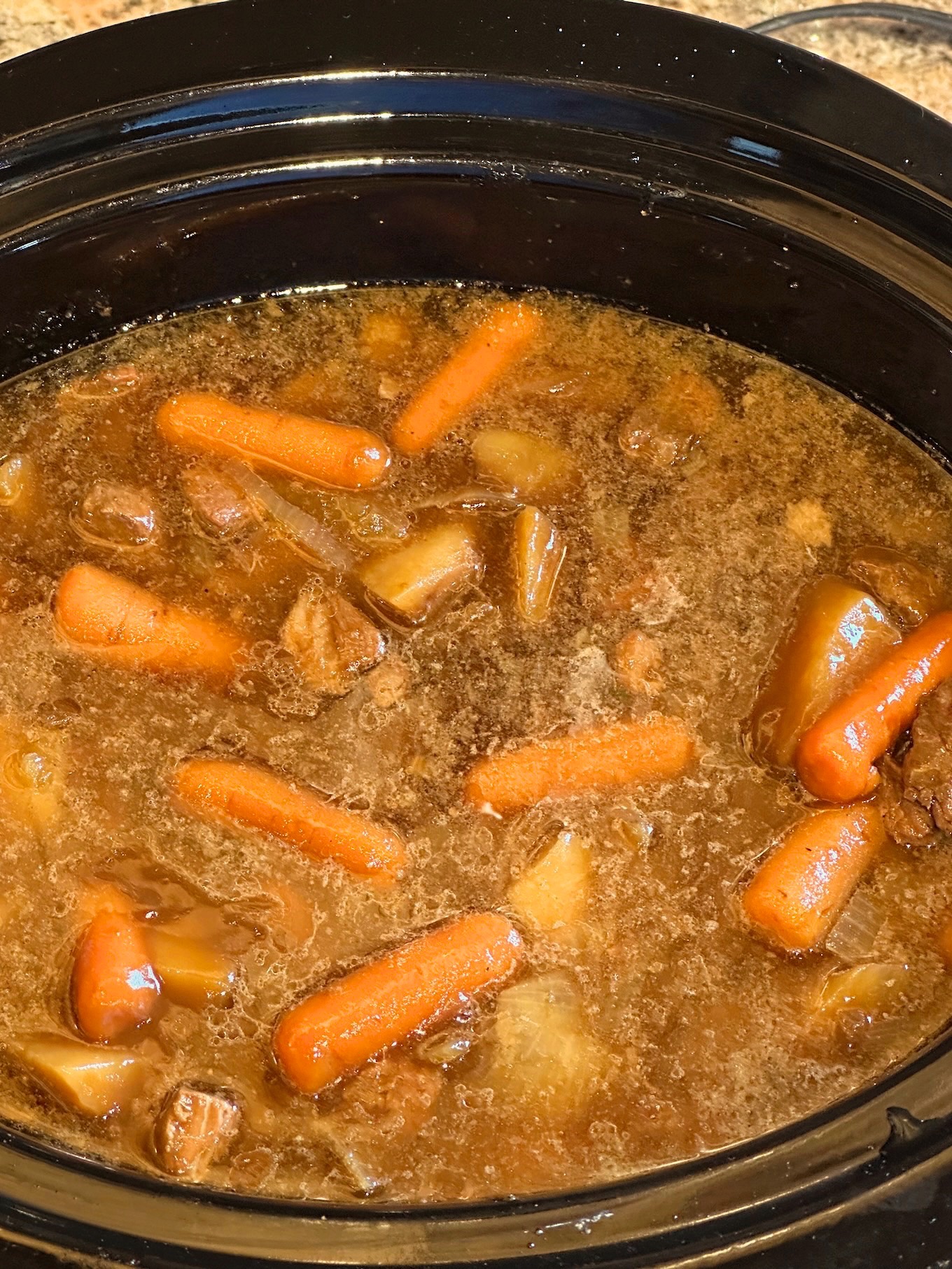 Slow Cooker Beef Stew with Buttermilk Dumplings My Country Table