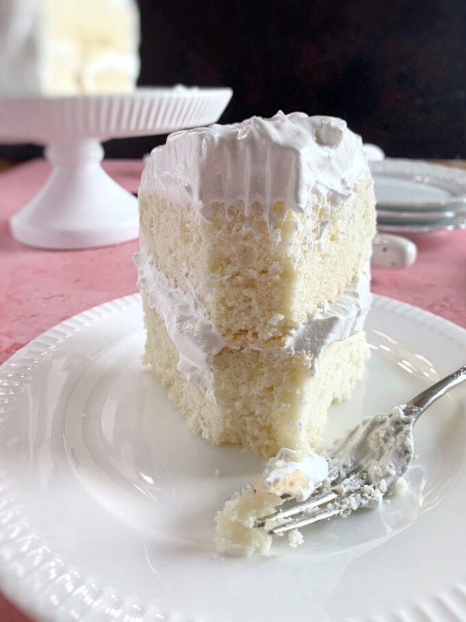 white cake.