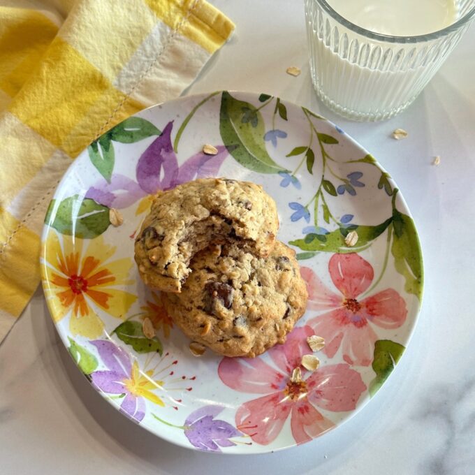 Banana Chocolate Oatmeal Cookies.