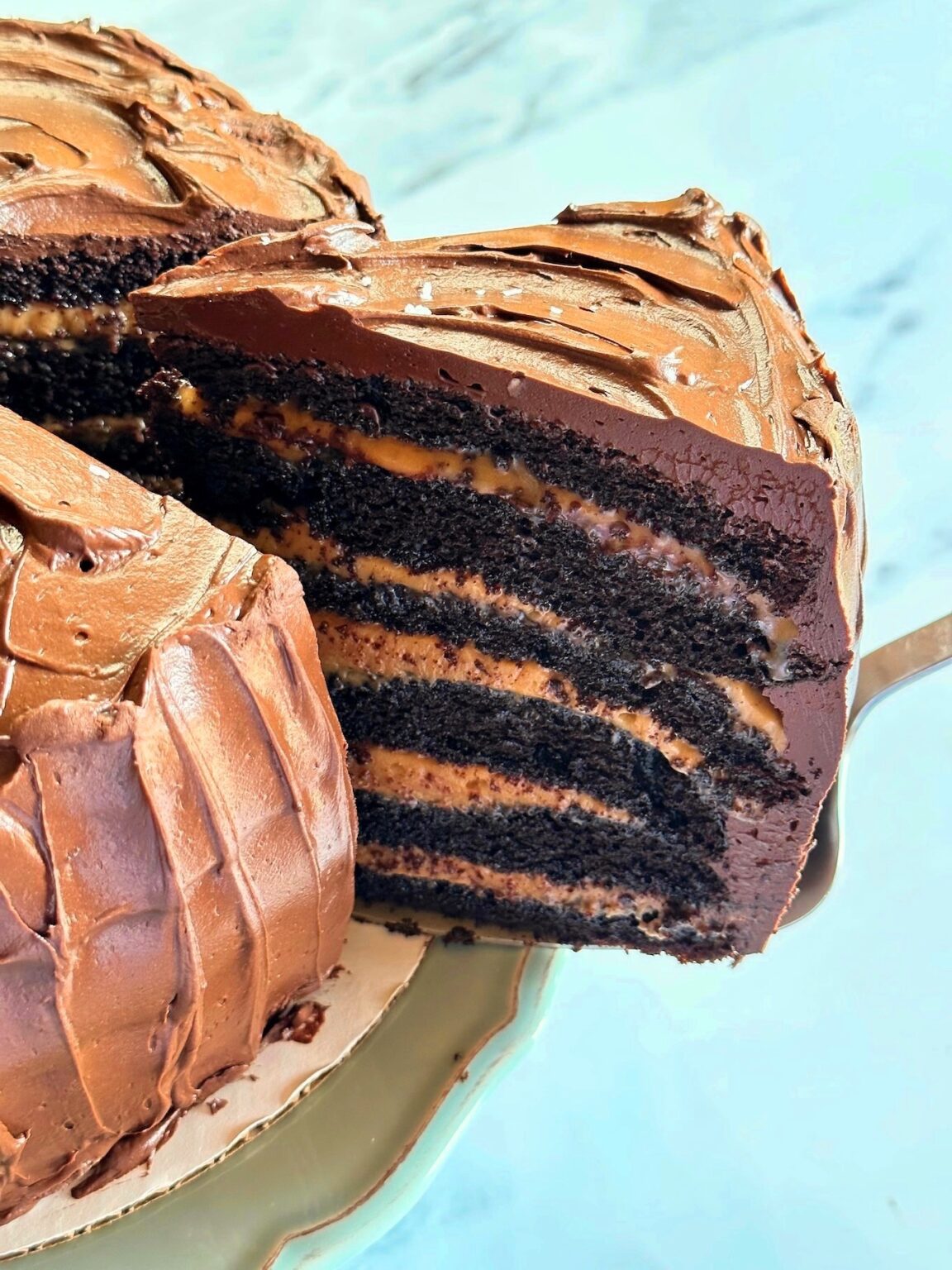 Salted Caramel Chocolate Cake - My Country Table