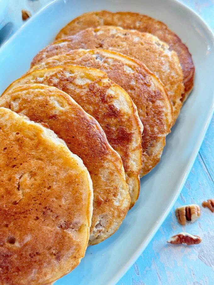 Apple Pecan Pancakes.