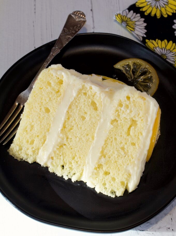 Lemon Square Bundt Cake with lemon buttercream - Friday is Cake Night