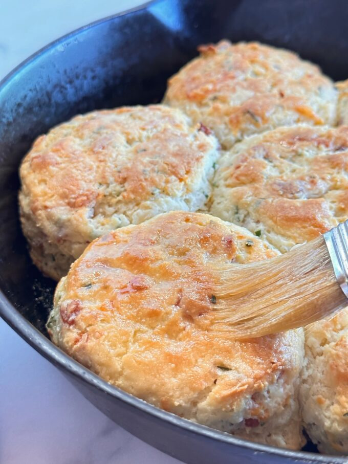 Bacon cheddar chive biscuits.