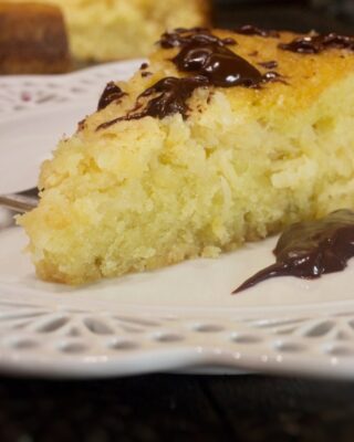 Coconut Crunch Cake with Chocolate Ganache