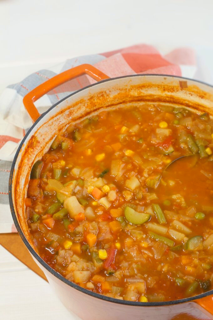Vegetarian Vegetable Barley Soup.