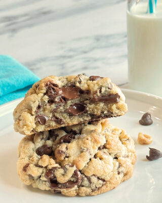 Ultra Thick and Chewy Chocolate Chip Cookies