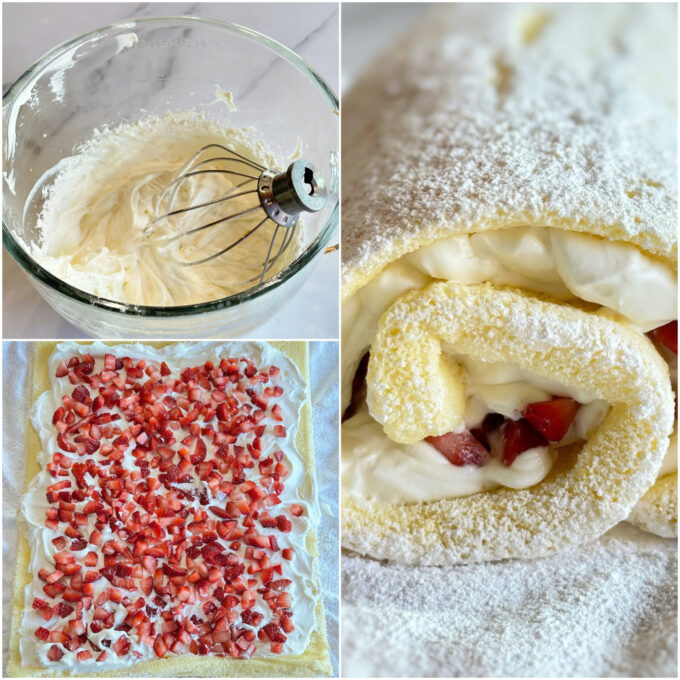 Strawberry Cream Cake roll.