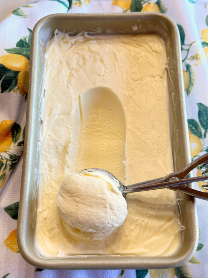 Lemon Custard Ice Cream.