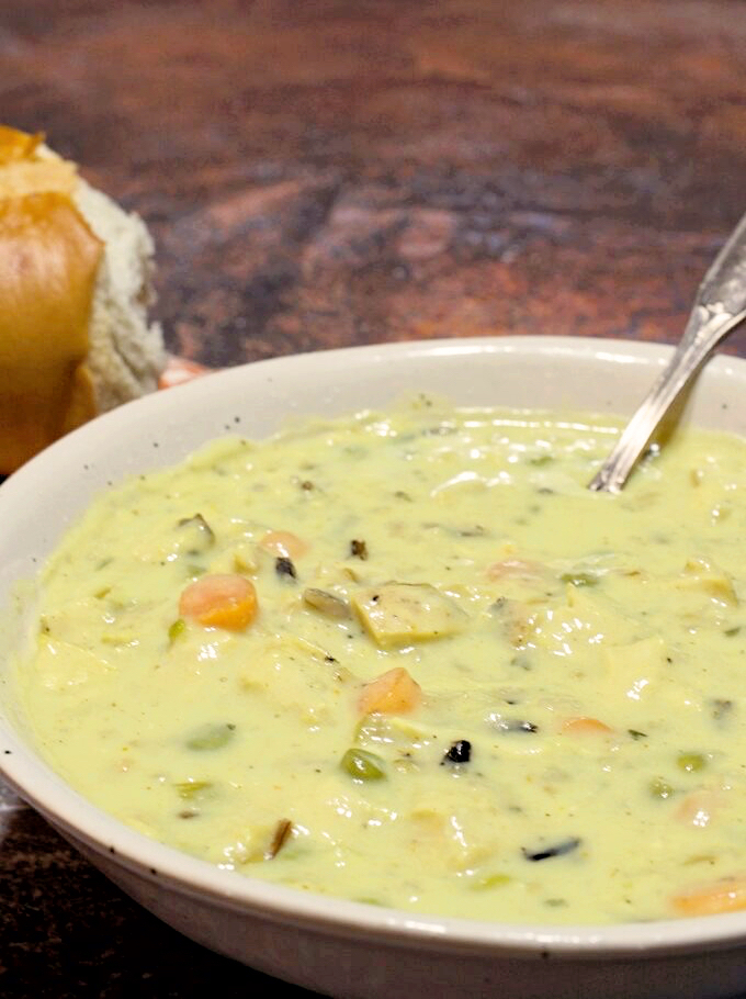 Creamy Chicken and Rice Soup - My Country Table