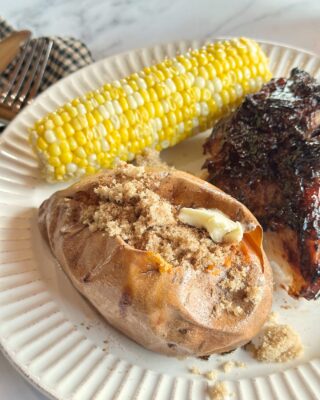 Baked Whole Sweet Potatoes