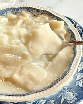 Easy No-Fail Flat Dumplings with Chicken