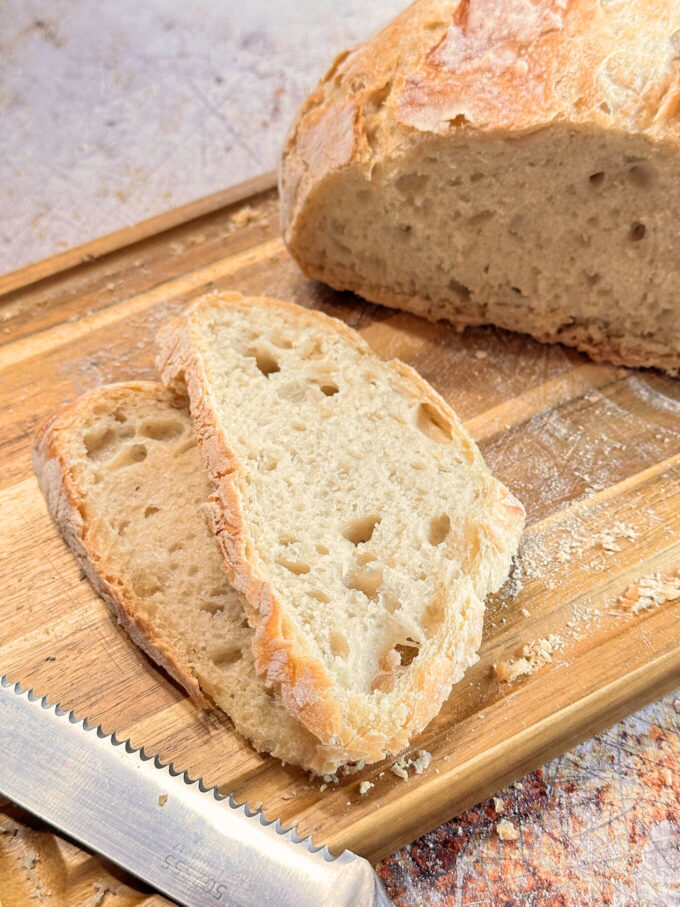 No Knead Rustic Artisan Bread.