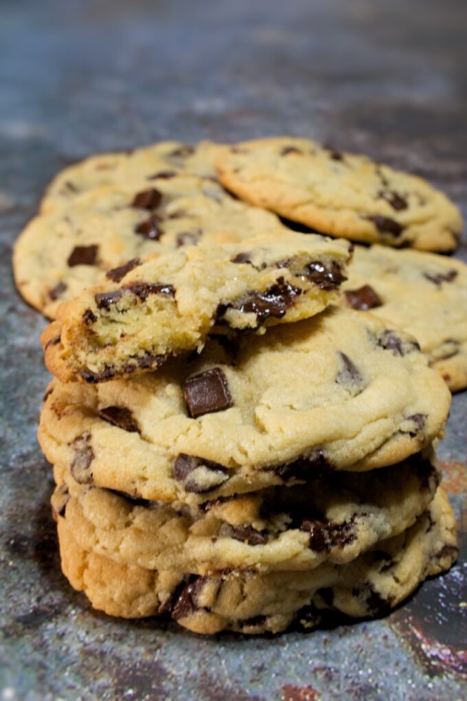 Bakery Style Chocolate Chip Cookies.