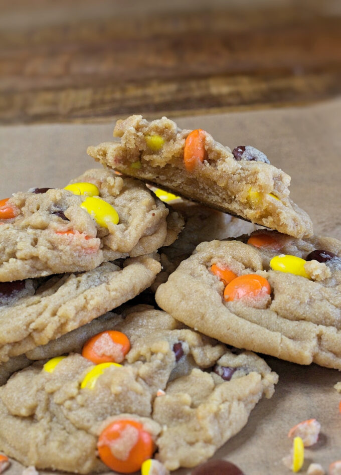 Reeses pieces peanut butter cookies.