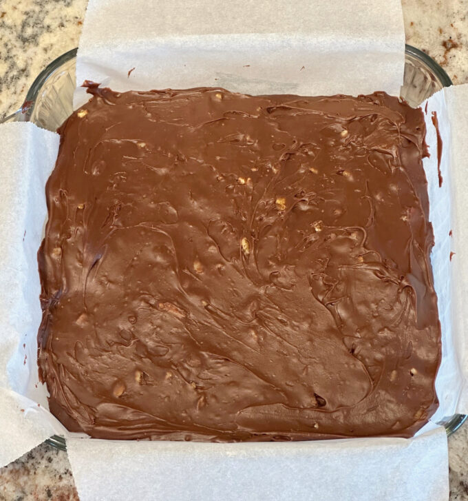 Rich chocolate fudge with no marshmallow creme.