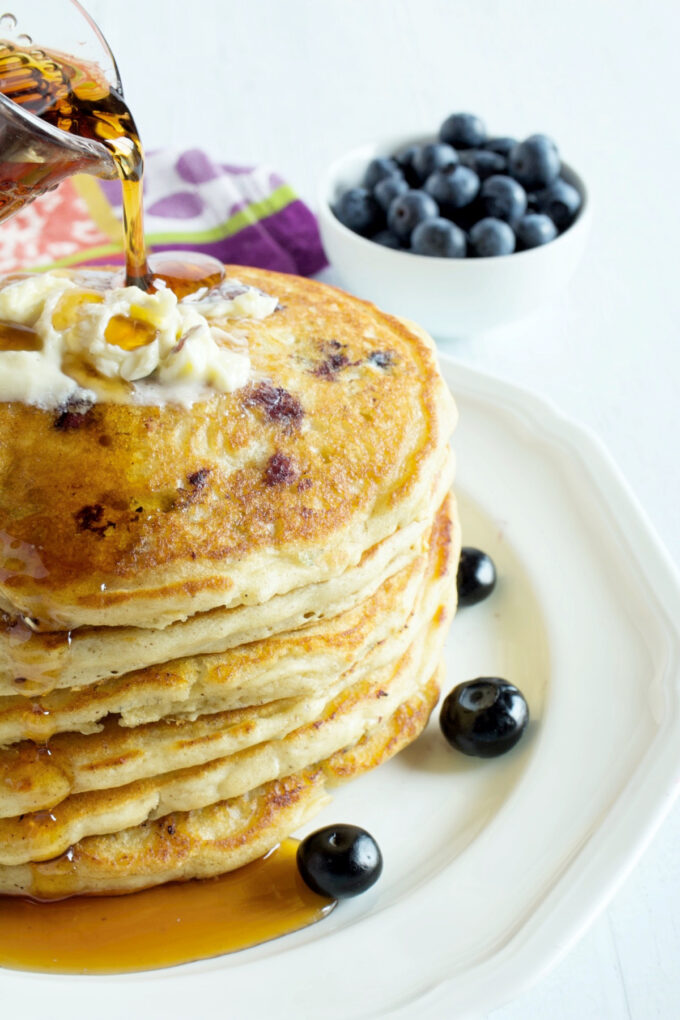 Blueberry Pancakes.