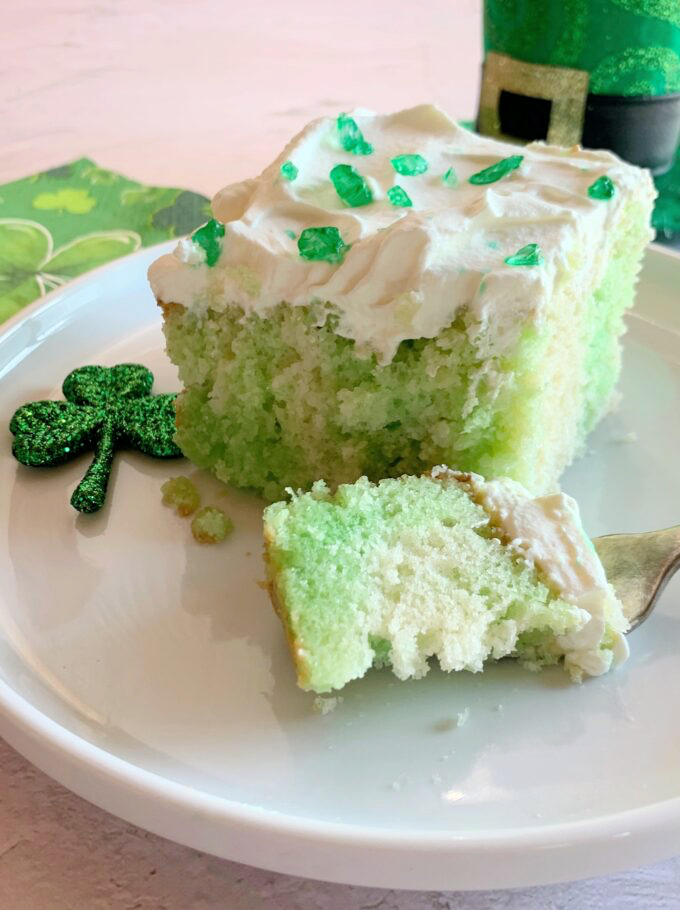 Lime Poke Cake.