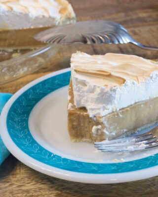 Homemade Butterscotch Cream Pie