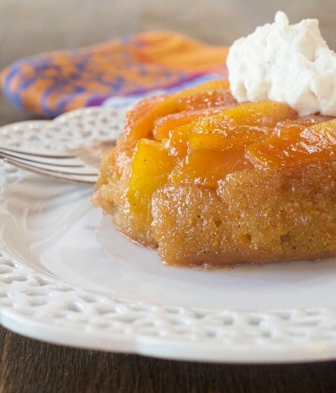 Peach Upside Down Cakes.