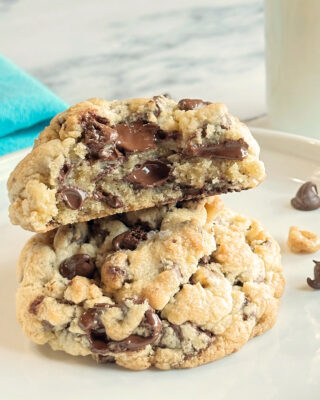Ultra Thick and Chewy Chocolate Chip Cookies