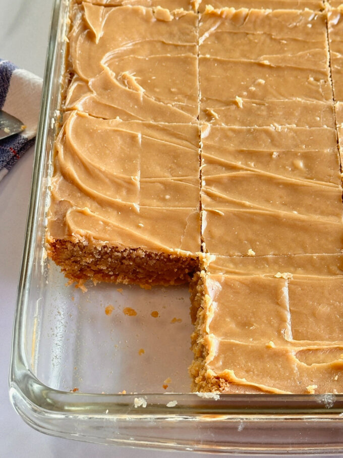 Lunch Lady Peanut Butter Bars.
