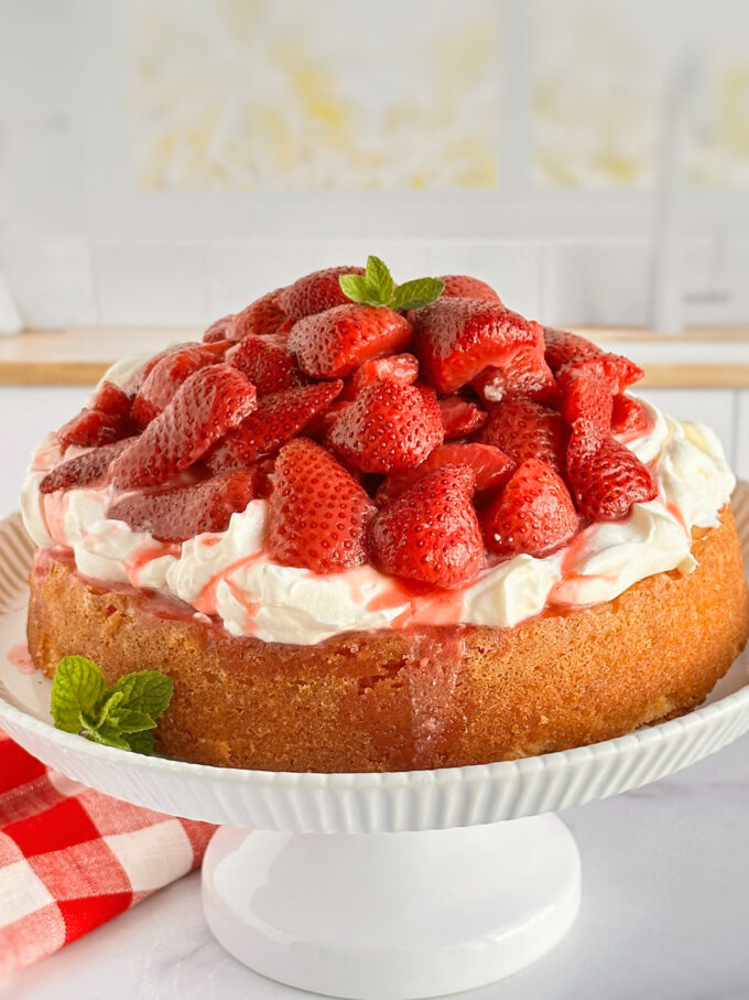 One Layer Strawberry Shortcake.