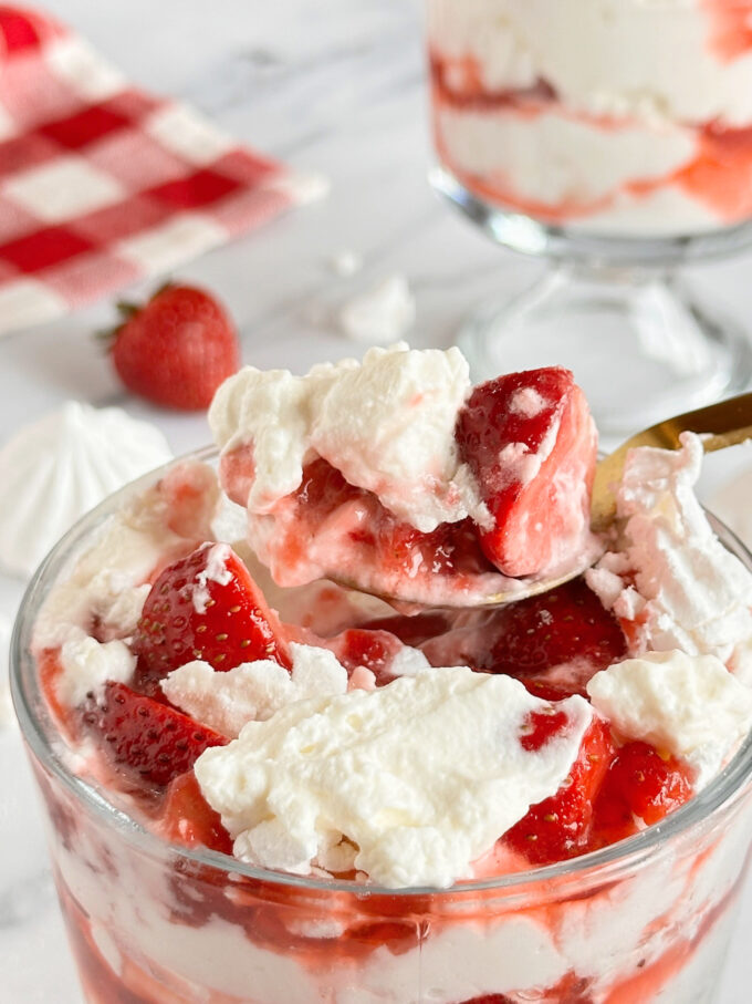 Eton Mess dessert.