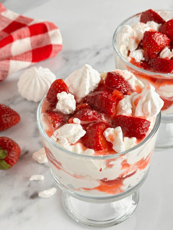 Eton Mess dessert.